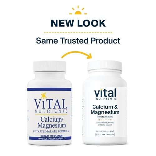 Calcium Magnesium Citrate Malate Vital Nutrients new look