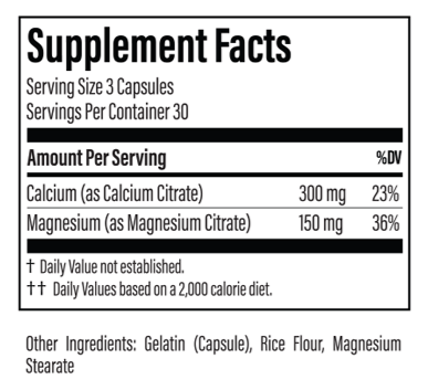 Calcium Magnesium (Thyroid Specific Formulations) supplement facts