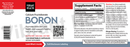 boron vibrant health label