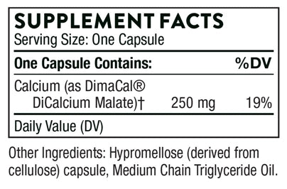 Calcium (formerly DiCalcium Malate) Thorne supplements