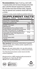 calm kids terry naturally supplement facts