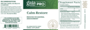 calm restore gaia herbs pro label