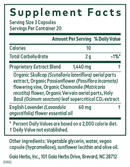 calm restore gaia herbs pro supplement facts