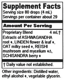 calm adapt (herbalist alchemist) supplement facts