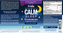 calm kids sleep gummies natural vitality label