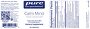 calm mind pure encapsulations label