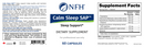 calm sleep sap (nfh nutritional fundamentals) label