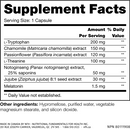 calm sleep sap (nfh nutritional fundamentals) supplement facts