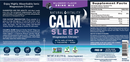 calm sleep natural vitality label