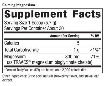 Calming Magnesium (EquiLife) supplement facts