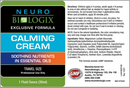 calming cream travel size neurobiologix label