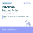 Canine Cognitive Support Soft Chews (PetDomain)