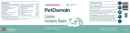 Canine Geriatric Basics Powder (PetDomain) Label