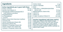 Canine Geriatric Basics Soft Chews Supplement Facts