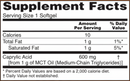 caprylic acid 600 mg (now foods) supplement facts