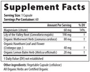 cardiac calm px restorative formulations supplement facts