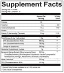 cardio met pack (ortho molecular) supplement facts