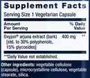 cardio peak (life extension) supplement facts