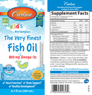 kids finest fish oil orange carlson labs label