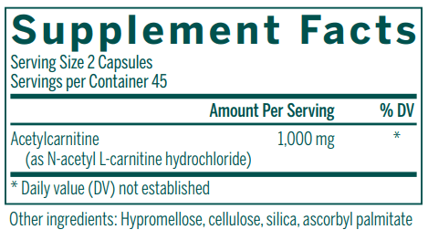 Carnitine supplement facts Genestra