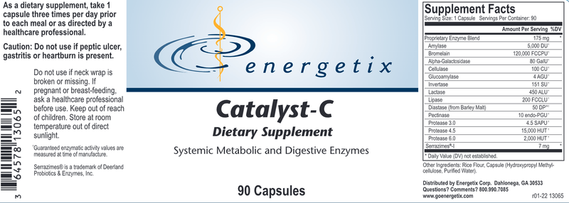 Catalyst-C (Energetix) Label