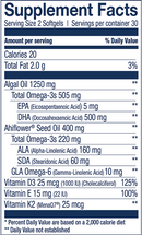 catchfree omega wiley's finest supplement facts