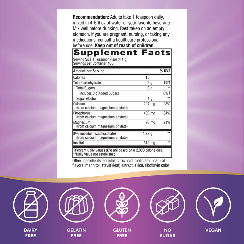 cell forte with ip-6 & inositol nature's way supplement facts