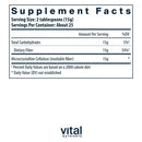 cellulose fiber vital nutrients supplement facts