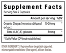 chaga extract capsules (real mushrooms) supplement facts