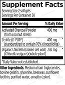 charcoal plus binder designs for health supplement facts