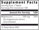 chelated magnesium douglas labs supplement facts