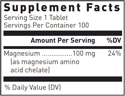 Chelated Magnesium (Douglas Labs) supplement facts