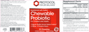 chewable probiotic (protocol for life balance) label