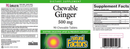 chewable ginger 500 mg (natural factors) label