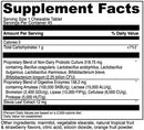 chewable kidbiotic (little davinci) supplement facts