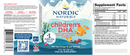 children's dha liquid nordic naturals label