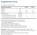 children’s dha gummies (nordic naturals) supplement facts