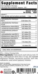 children's probio sap (nfh nutritional fundamentals) supplement facts