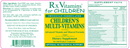 children's multivitamins rx vitamins label