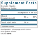 chlorella plus c (biogena) supplement facts