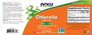 chlorella 1000 mg (now foods) label