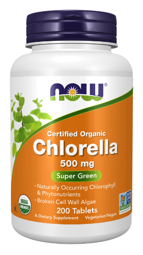 organic chlorella 500 mg (now foods)