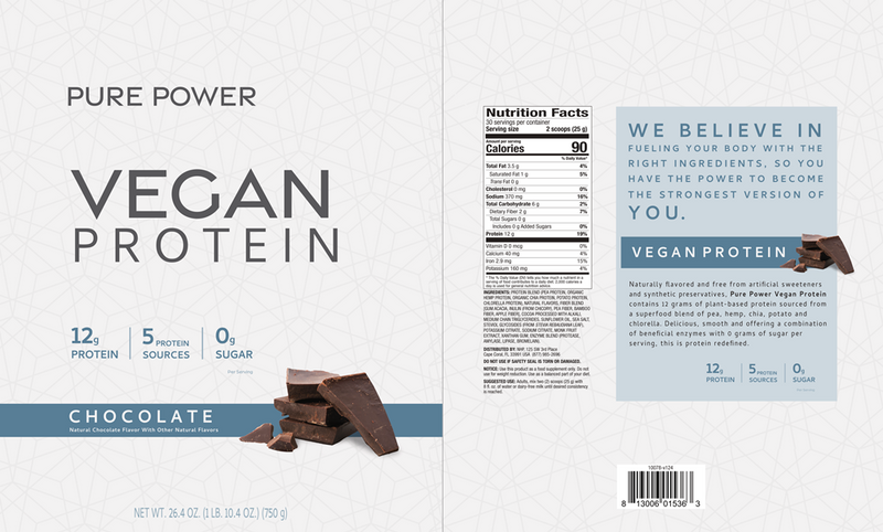 pure power | vegan protein dr. mercola label