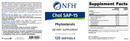 chol sap-15 (nfh nutritional fundamentals) label
