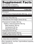 cholestsure davinci labs supplement facts