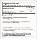choline boost (perelel) supplement facts