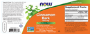 cinnamon bark 600 mg (now foods) label