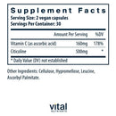 citicoline cognizin vital nutrients supplement facts