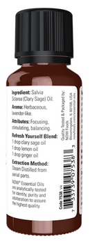 clary sage oil (now foods)