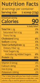 classic plus protein chocolate sunwarrior nutrition facts